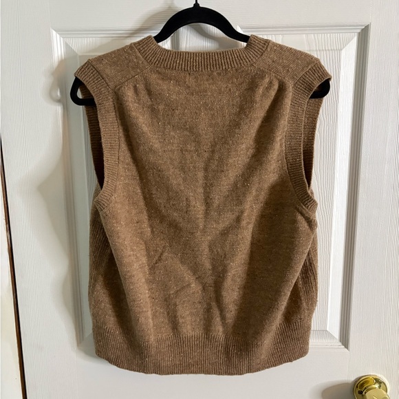 Me + Em Merino Speckle Button Neck Sweater Vest Sz Large. - Picture 8 of 8